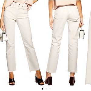 TOPSHOP raw hem jeans